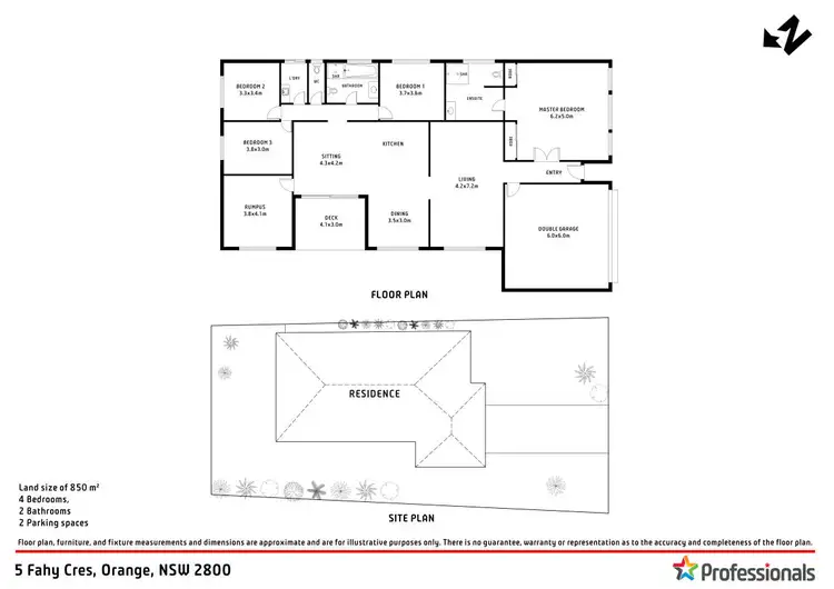 Floorplan of Homely house listing, 5 Fahy Crescent, Orange NSW 2800