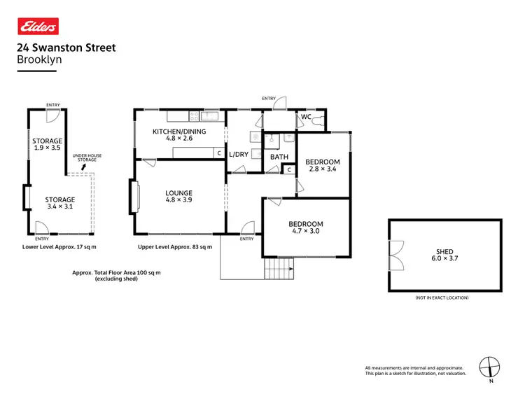 Floorplan of Homely house listing, 24 Swanston Street, Brooklyn TAS 7320