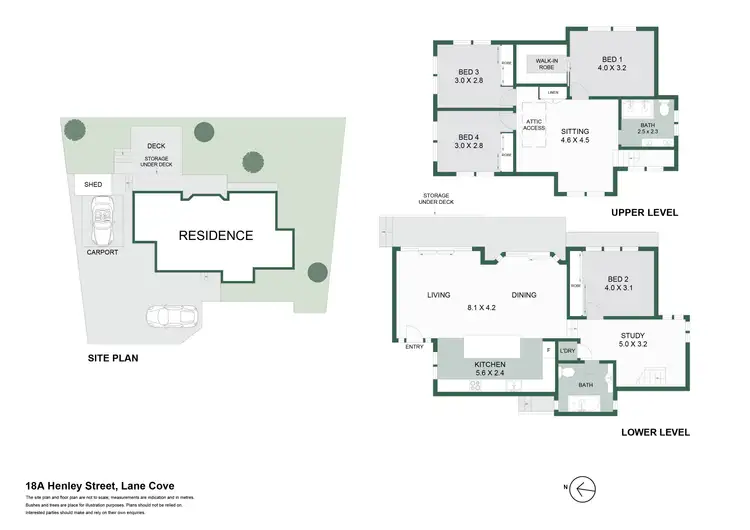Floorplan of Homely house listing, 18A Henley Street, Lane Cove NSW 2066