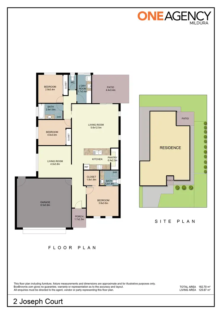 Floorplan of Homely house listing, 2 Joseph Court, Red Cliffs VIC 3496