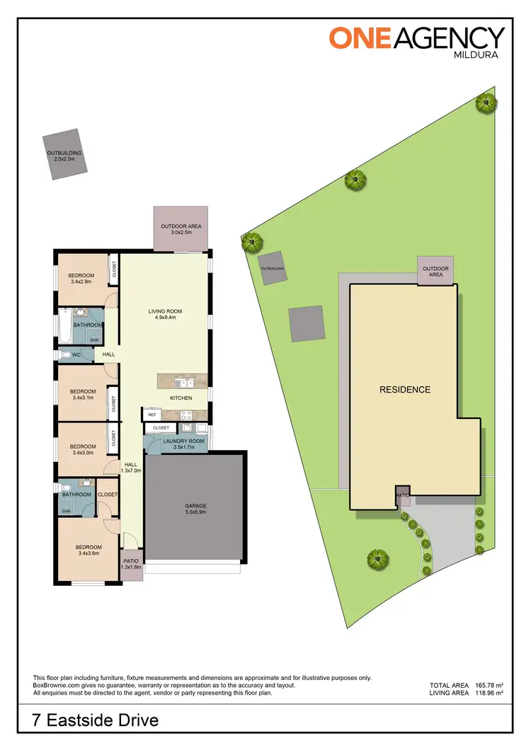 Floorplan of Homely house listing, 7 Eastside Drive, Mildura VIC 3500
