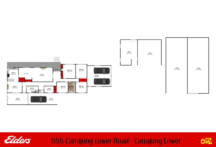 Floorplan of Homely rural property listing, 555 Carrajung Lower Road, Carrajung Lower VIC 3844