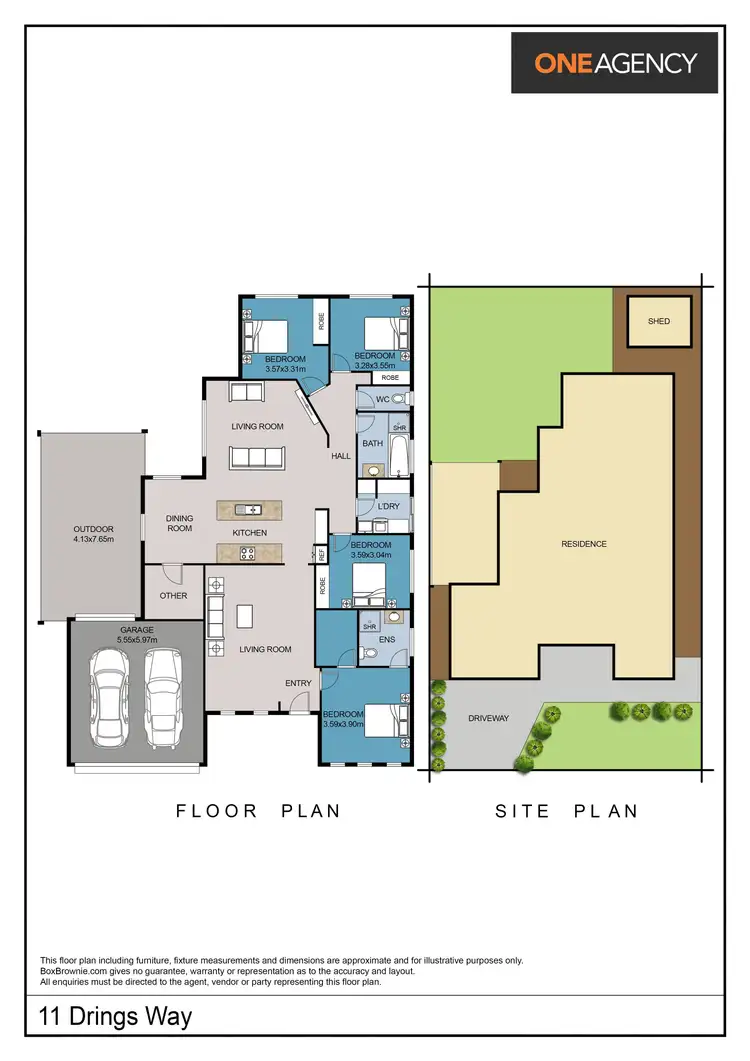 Floorplan of Homely house listing, 11 Drings Way, Gol Gol NSW 2738