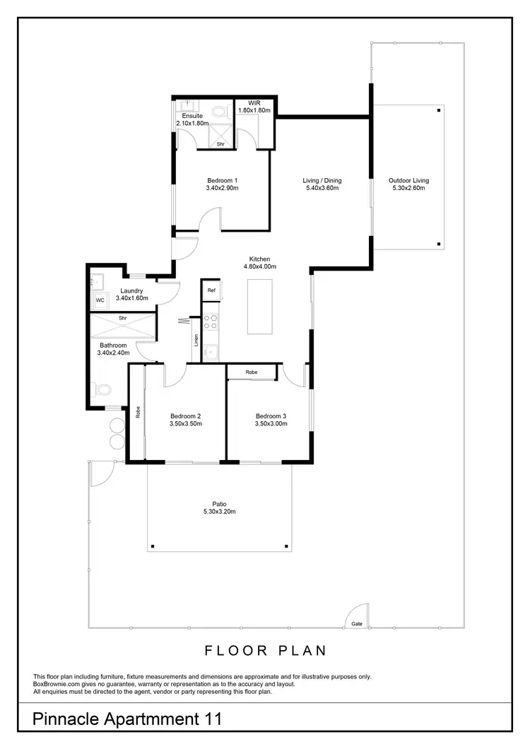 Floorplan of Homely apartment listing, 11/10-14 Faculty Close, Smithfield QLD 4878