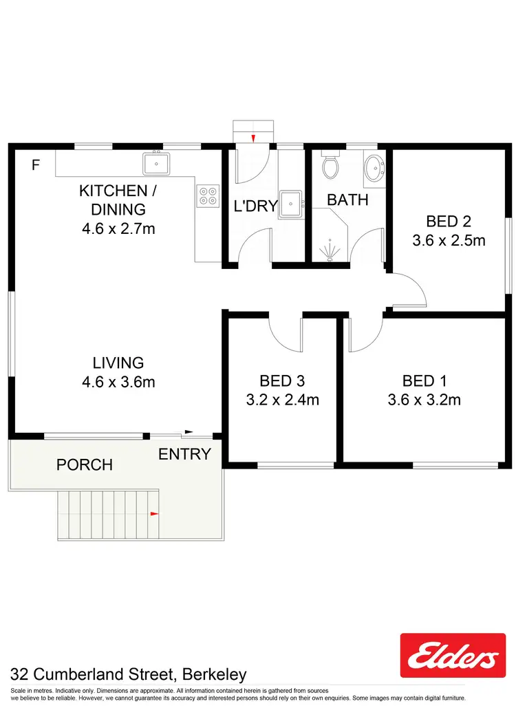 Floorplan of Homely house listing, 32 Cumberland Street, Berkeley NSW 2506