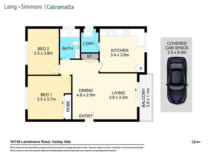 Floorplan of Homely unit listing, 10/136 Lansdowne Road, Canley Vale NSW 2166
