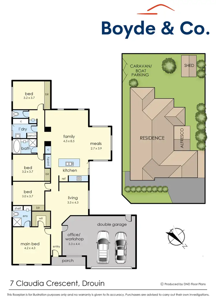 Floorplan of Homely house listing, 7 Claudia Crescent, Drouin VIC 3818