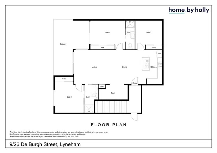 Floorplan of Homely apartment listing, 9/26 De Burgh Street, Lyneham ACT 2602