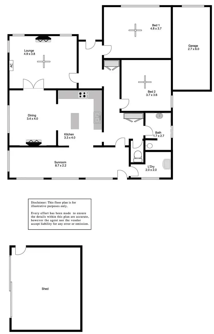Floorplan of Homely house listing, 23 Queen Street, Port Lincoln SA 5606