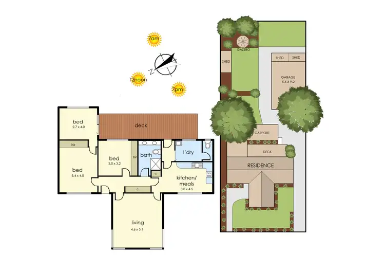 Floorplan of Homely house listing, 3 Amberley Crescent, Frankston South VIC 3199