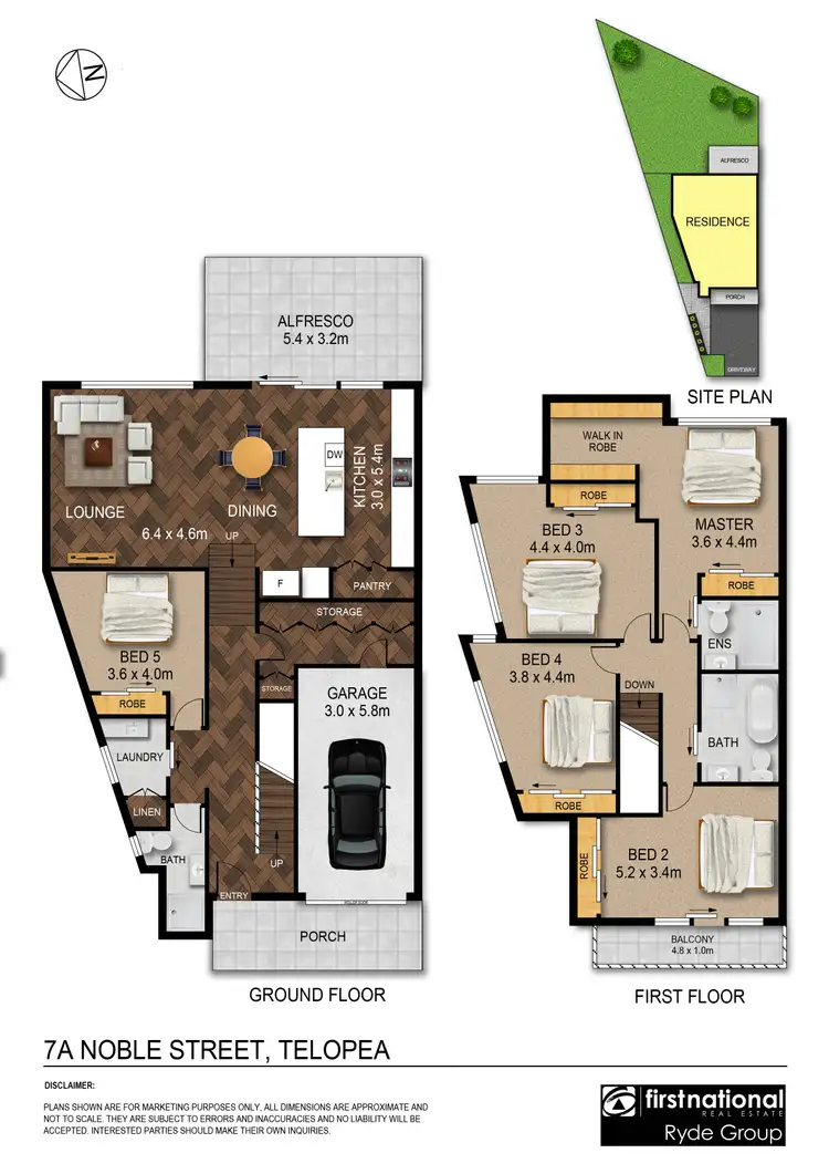 Floorplan of Homely semi-detached listing, 7A Noble Place, Telopea NSW 2117