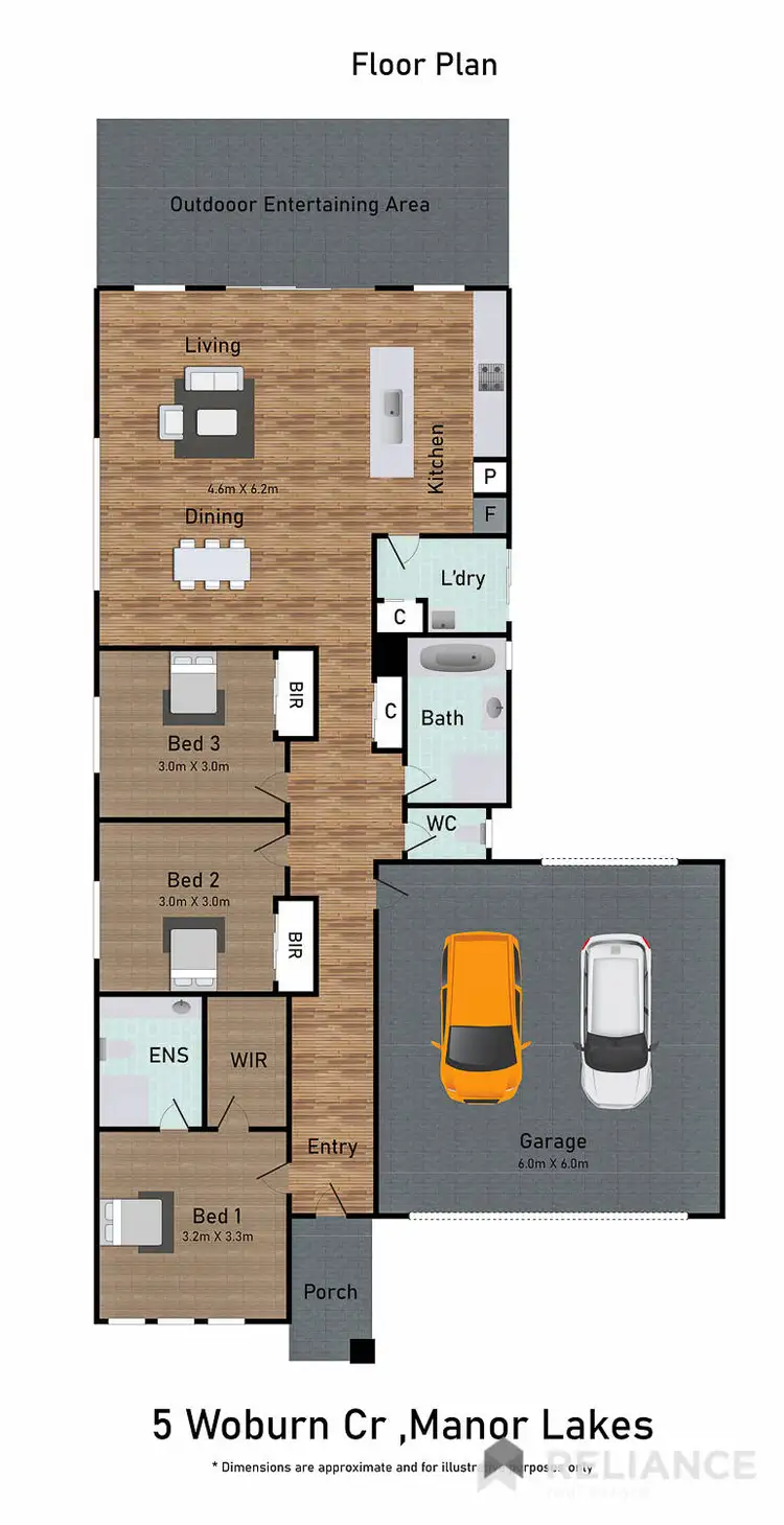 Floorplan of Homely house listing, 5 Woburn Crescent, Manor Lakes VIC 3024