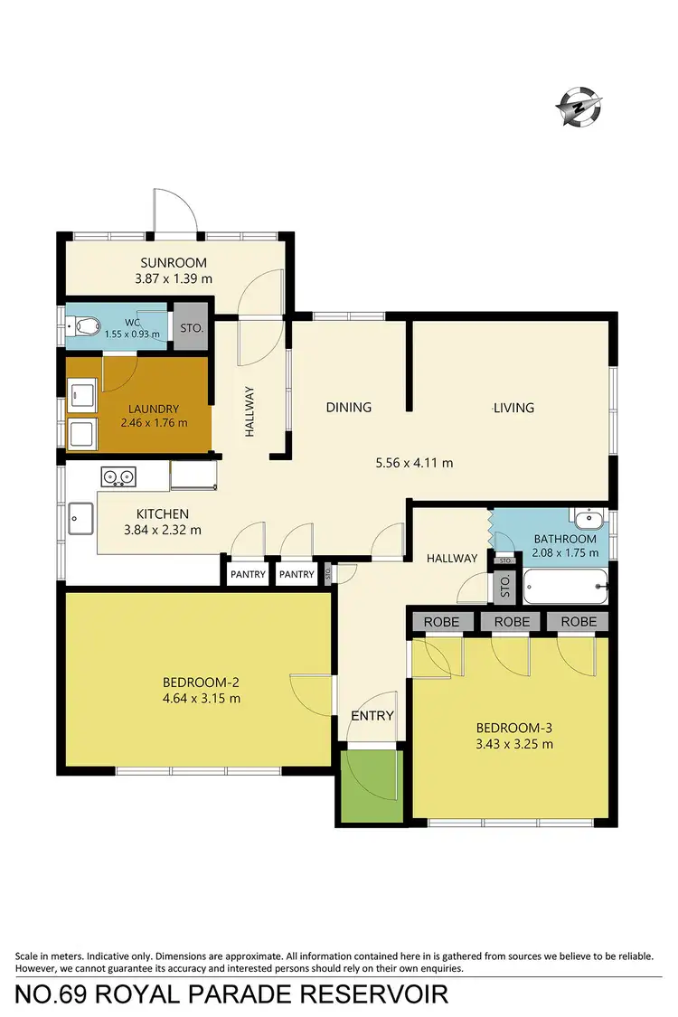 Floorplan of Homely house listing, 1/69 Royal Parade, Reservoir VIC 3073