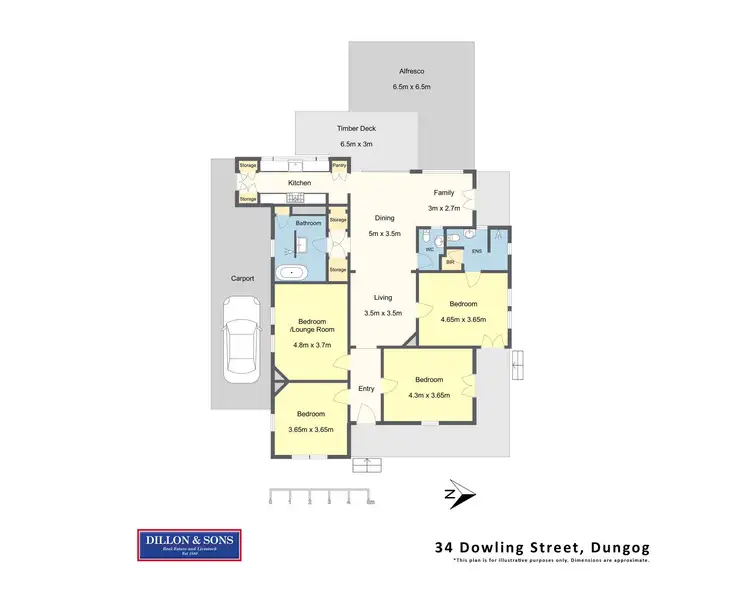 Floorplan of Homely house listing, 34 Dowling Street, Dungog NSW 2420