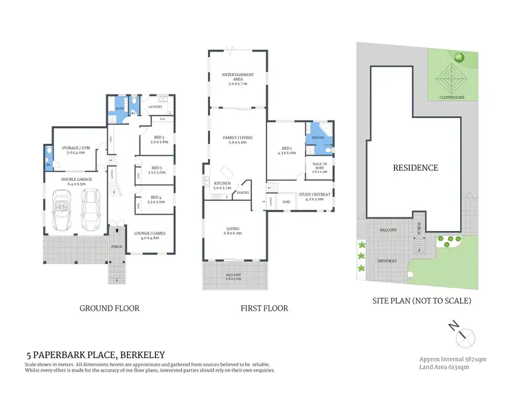 Floorplan of Homely house listing, 5 Paperbark Place, Berkeley NSW 2506