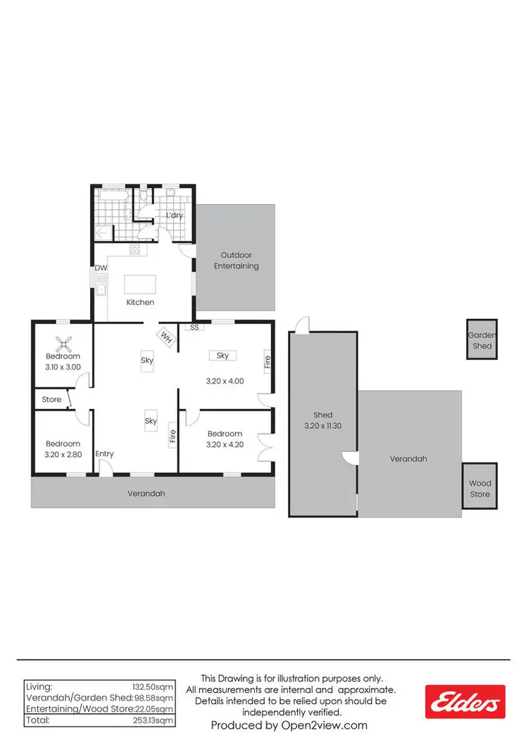 Floorplan of Homely rural property listing, 5 Penglawdd Street, Burra SA 5417