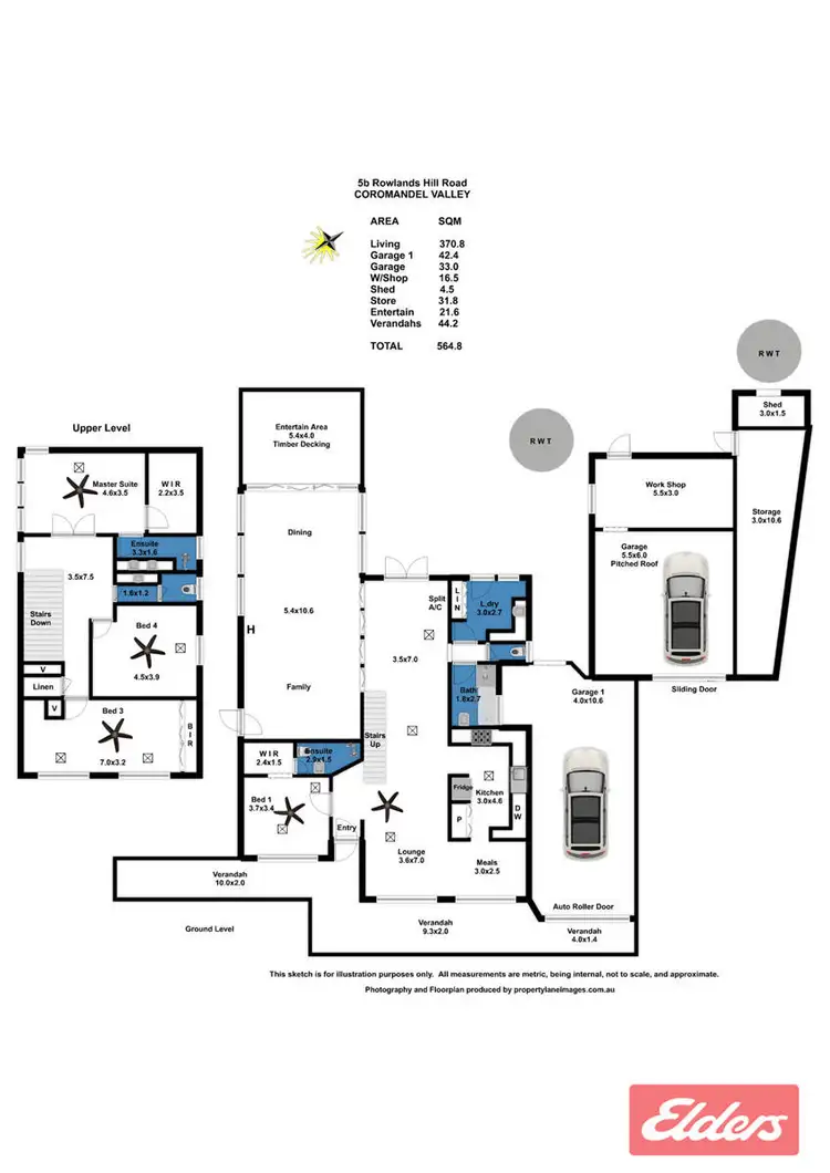 Floorplan of Homely house listing, 5B Rowlands Hill Road, Coromandel Valley SA 5051