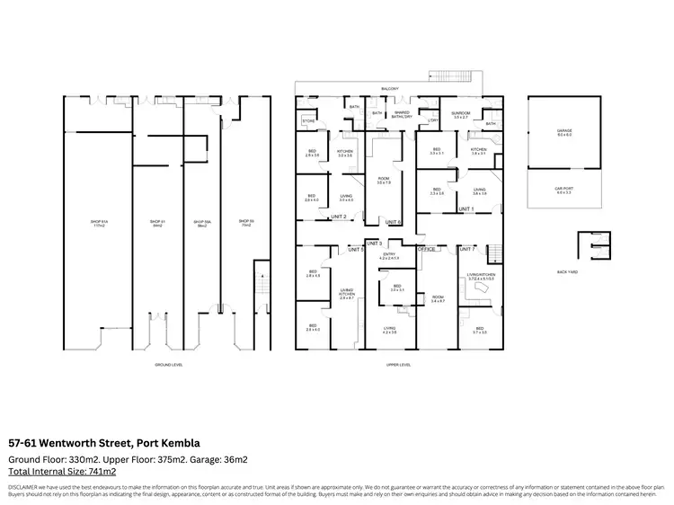 Floorplan of Homely apartment listing, 57-61 Wentworth Street, Port Kembla NSW 2505