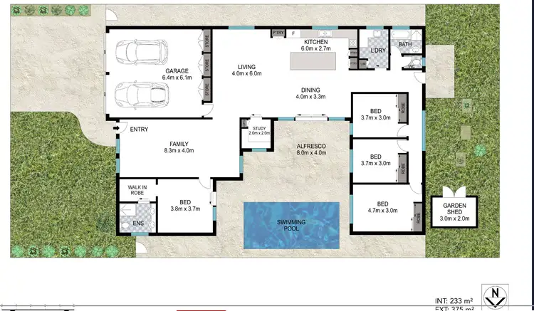 Floorplan of Homely house listing, 56 Shea Street, Scarborough QLD 4020