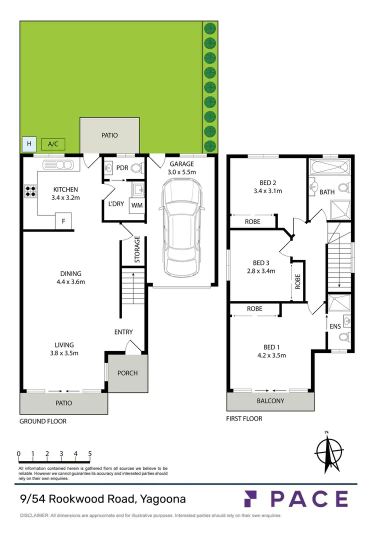 Floorplan of Homely townhouse listing, 9/54 Rookwood Road, Yagoona NSW 2199