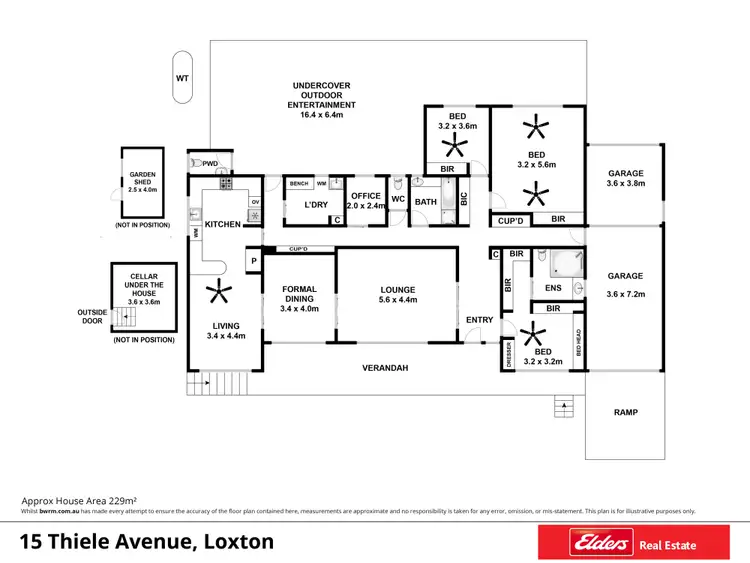 Floorplan of Homely house listing, 15 Thiele Avenue, Loxton SA 5333