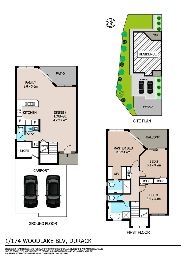 Floorplan of Homely unit listing, 1/174 Woodlake Boulevard, Durack NT 830