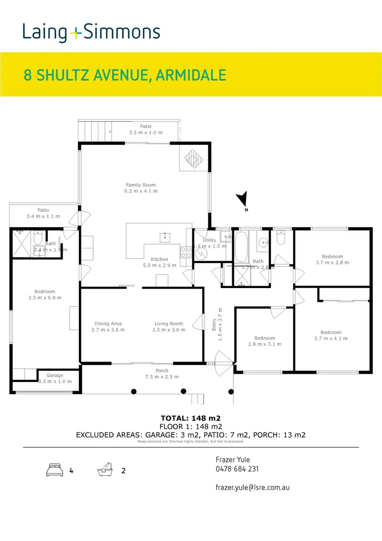 Floorplan of Homely house listing, 8 Schultz Avenue, Armidale NSW 2350