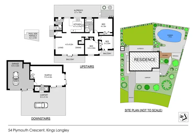 Floorplan of Homely house listing, 54 Plymouth Crescent, Kings Langley NSW 2147