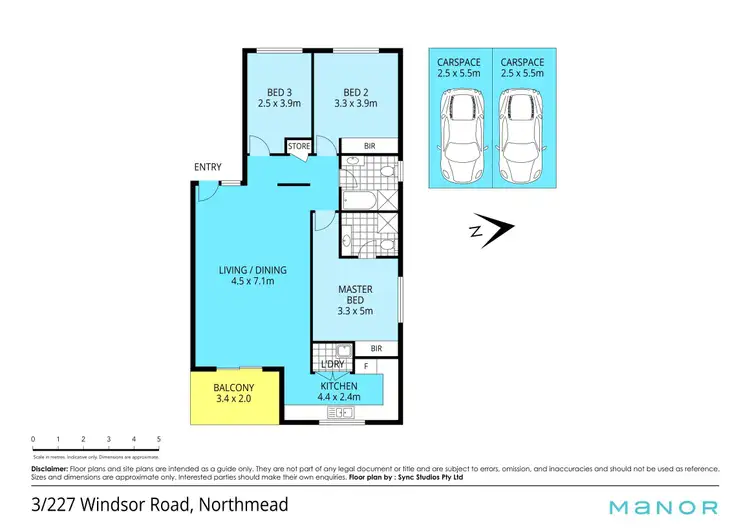 Floorplan of Homely unit listing, 3/227 Windsor Road, Northmead NSW 2152