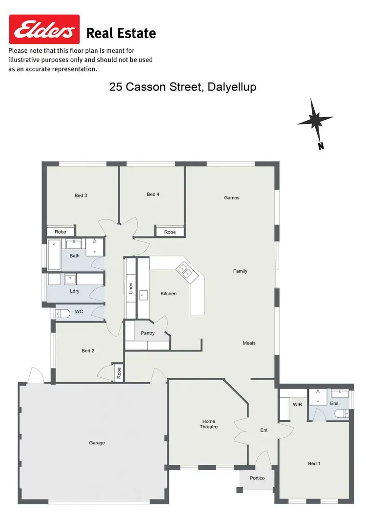 Floorplan of Homely house listing, 25 Casson Street, Dalyellup WA 6230