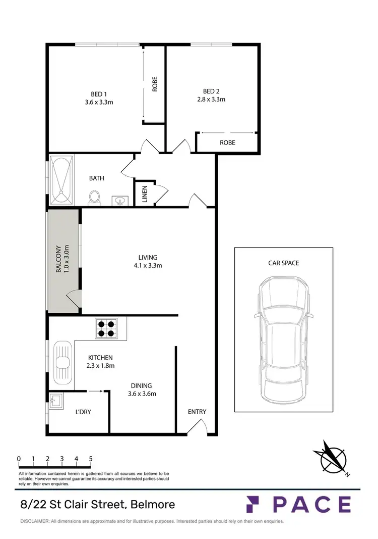 Floorplan of Homely apartment listing, 8/22 St Clair Street, Belmore NSW 2192