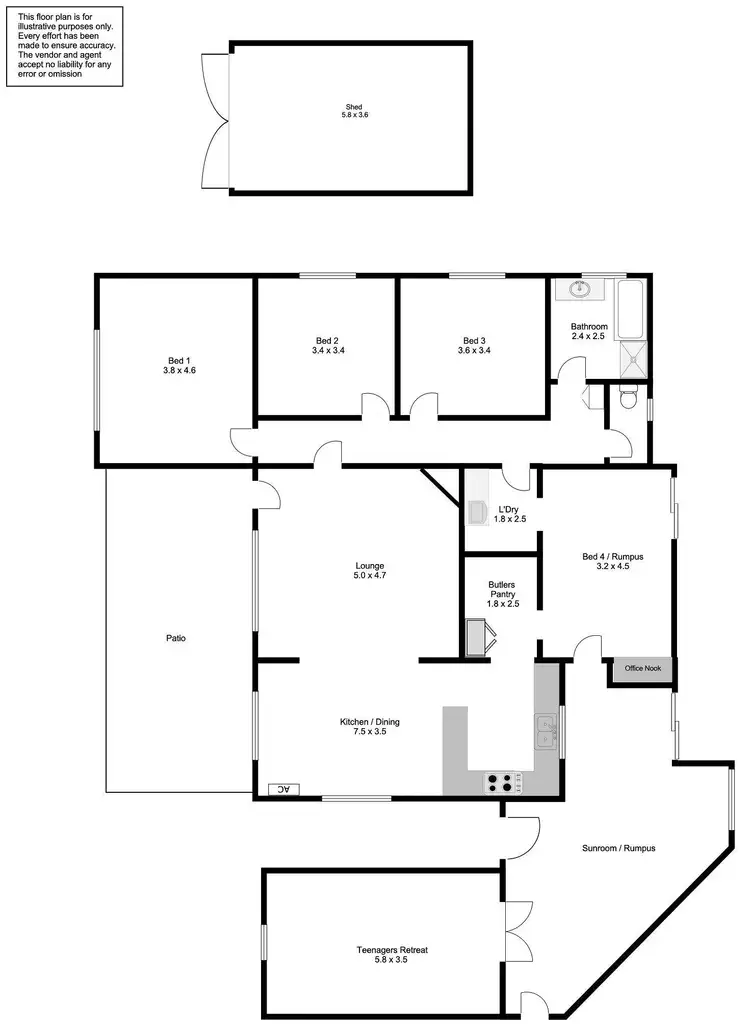 Floorplan of Homely house listing, 14 Kiama Avenue, Port Lincoln SA 5606