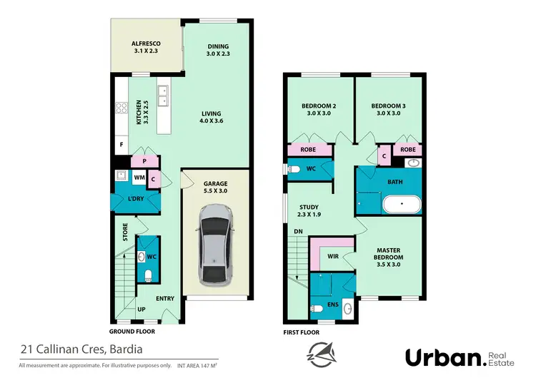 Floorplan of Homely semi-detached listing, 21 Callinan Crescent, Bardia NSW 2565