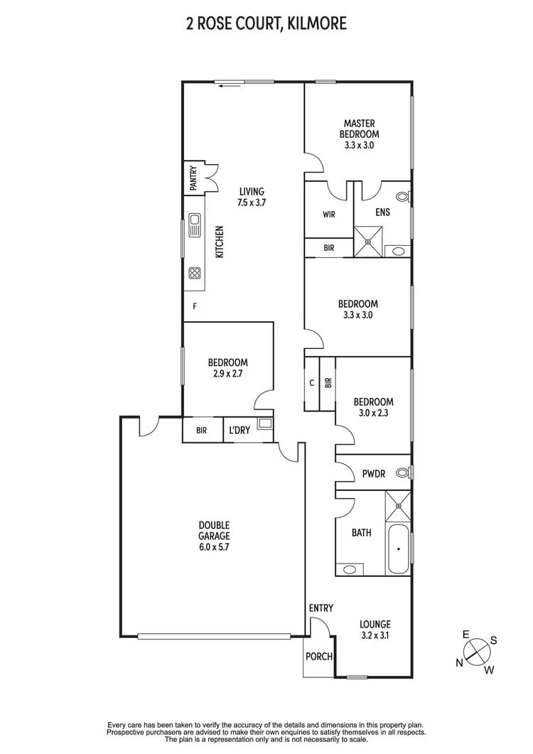 Floorplan of Homely house listing, 2 Rose Court, Kilmore VIC 3764