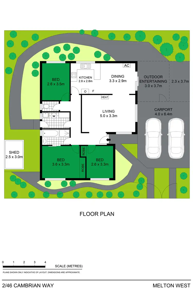 Floorplan of Homely house listing, 2/46 Cambrian Way, Melton West VIC 3337