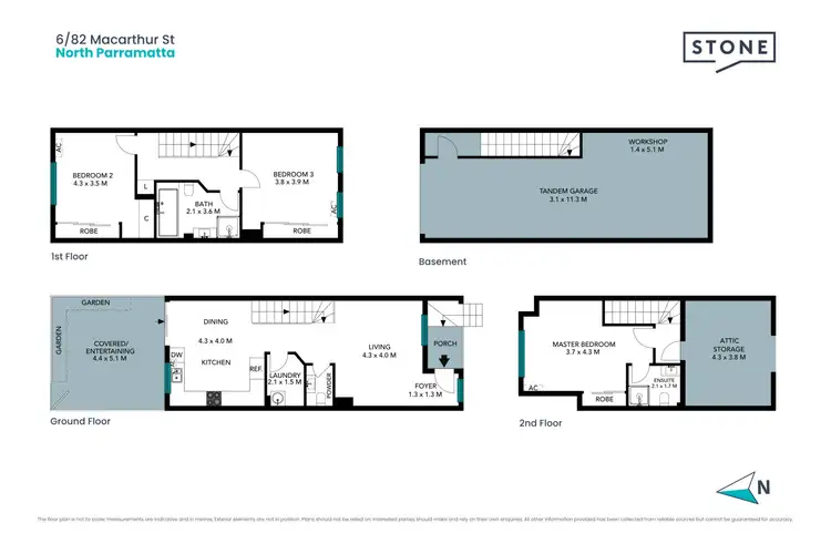 Floorplan of Homely townhouse listing, 6/82 Macarthur Street, North Parramatta NSW 2151