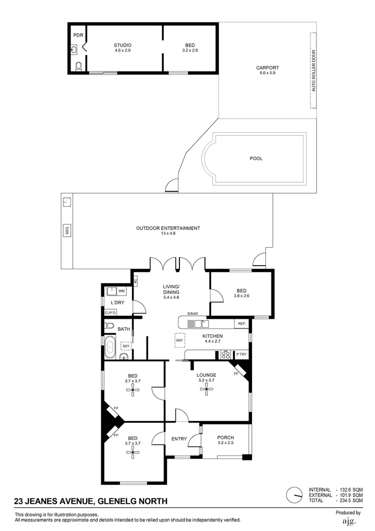 Floorplan of Homely house listing, 23 Jeanes Avenue, Glenelg North SA 5045