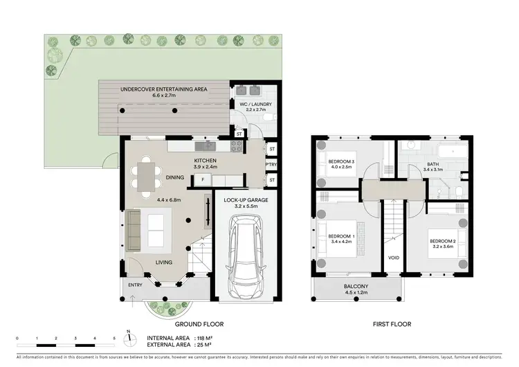 Floorplan of Homely townhouse listing, 1/92 Port Hacking Road, Sylvania NSW 2224