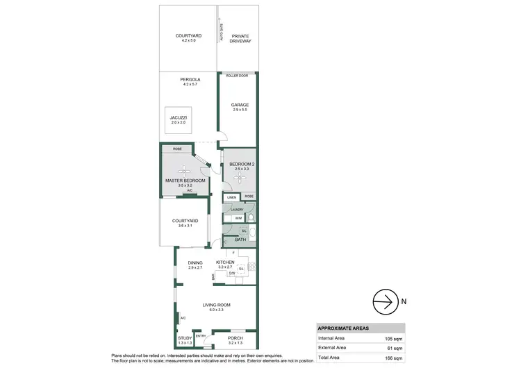 Floorplan of Homely house listing, 1/63 Alison Street, Glenelg North SA 5045