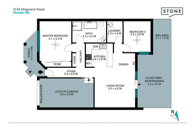 Floorplan of Homely villa listing, 3/43 Magowar Road, Pendle Hill NSW 2145