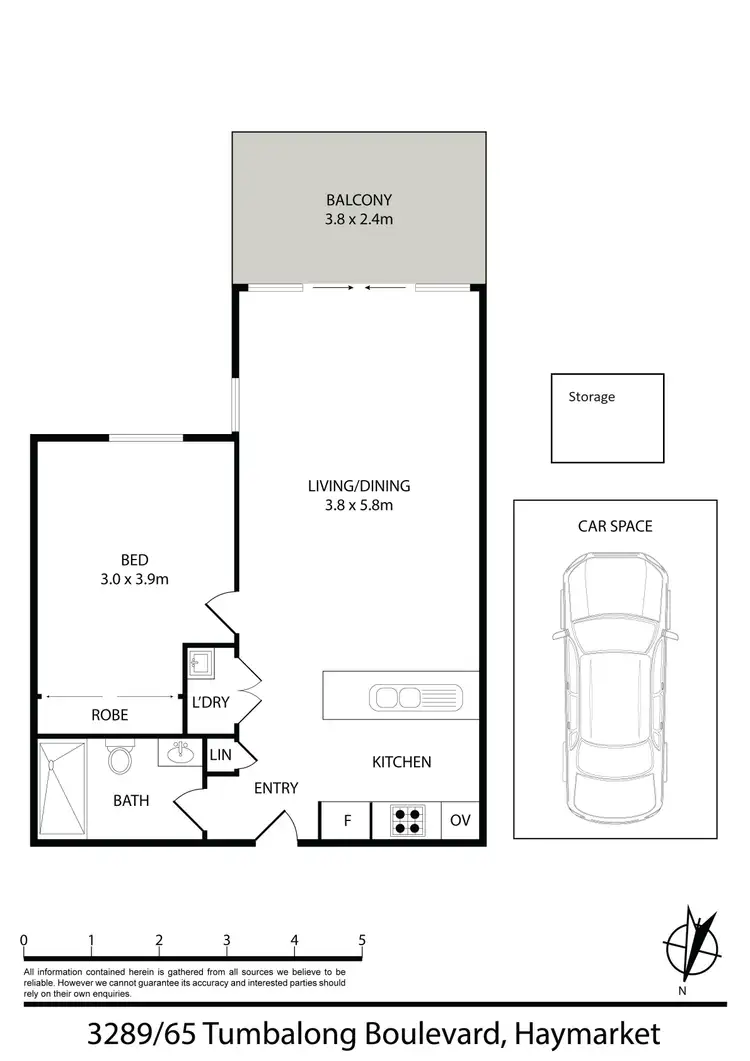 Floorplan of Homely apartment listing, 3289/65 Tumbalong Boulevard, Haymarket NSW 2000
