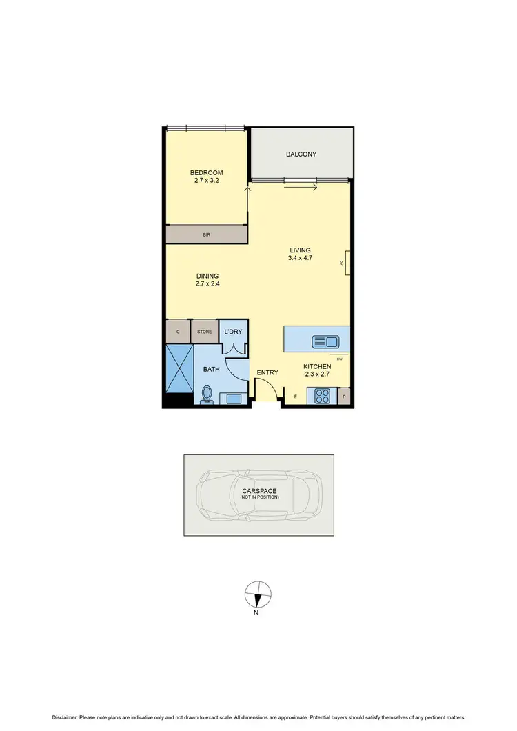 Floorplan of Homely apartment listing, 213/7 Aspen Street, Moonee Ponds VIC 3039