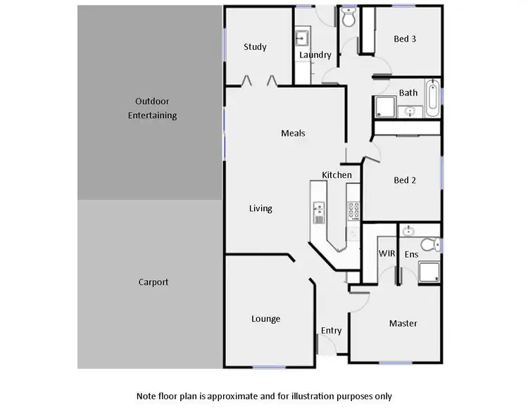 Floorplan of Homely house listing, 966 Fifteenth Street, Mildura VIC 3500