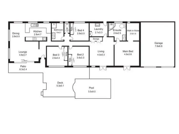 Floorplan of Homely house listing, 46 Heavey Crescent, Whitfield QLD 4870