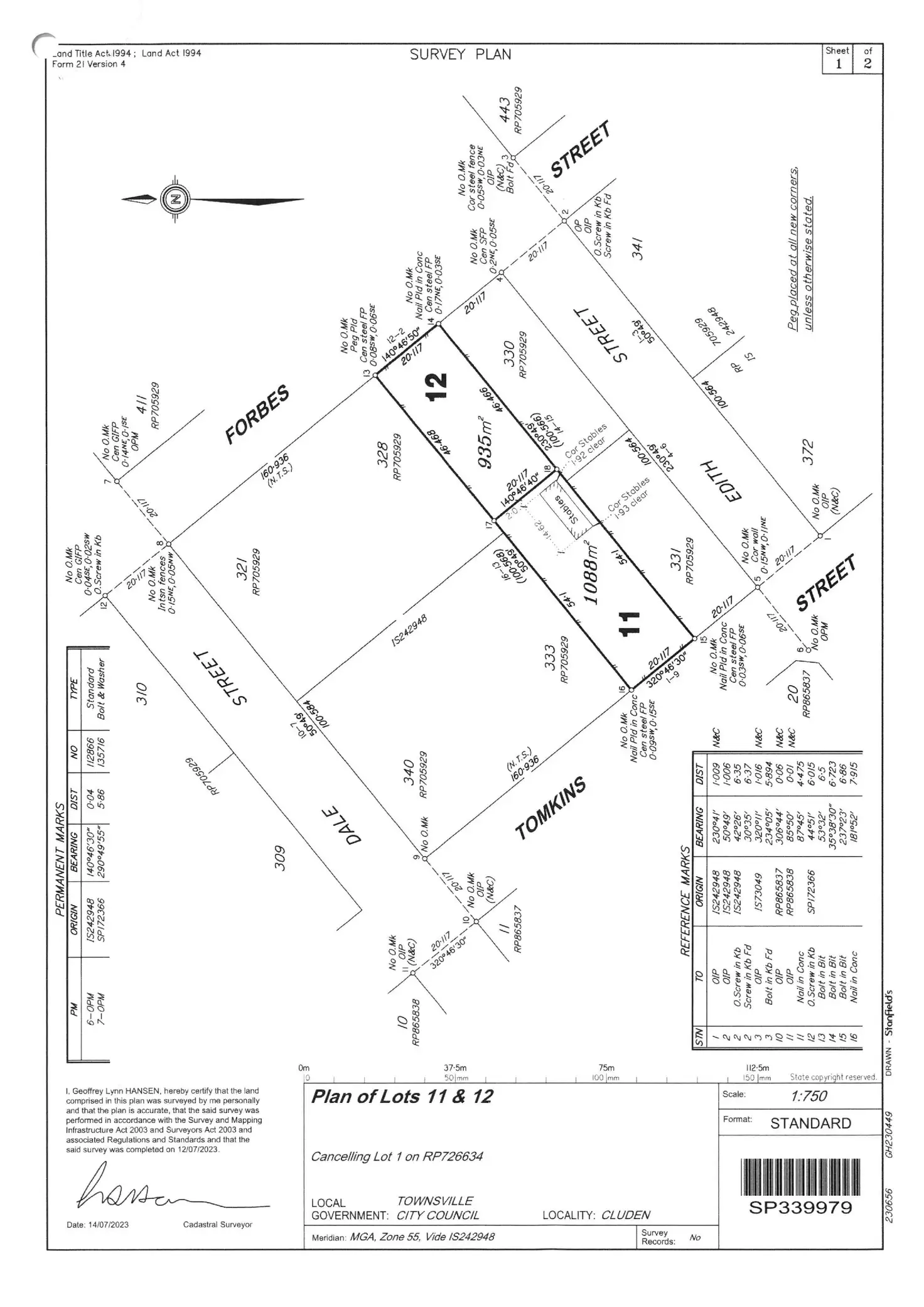 Floorplan of Homely land listing, 38 Tomkins Street, Cluden QLD 4811