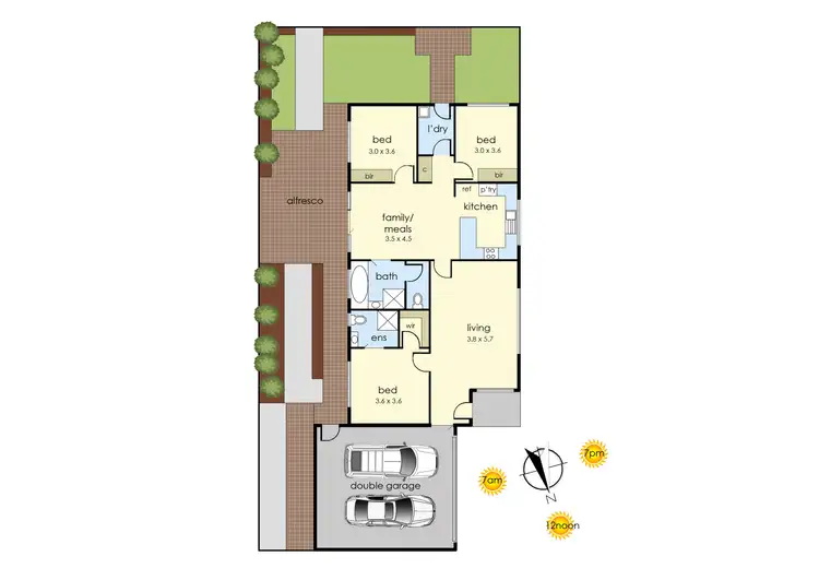 Floorplan of Homely unit listing, 2/38 The Crest, Frankston South VIC 3199