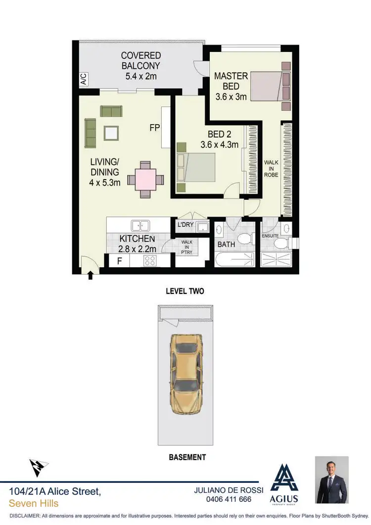 Floorplan of Homely apartment listing, 104/21A Alice Street, Seven Hills NSW 2147
