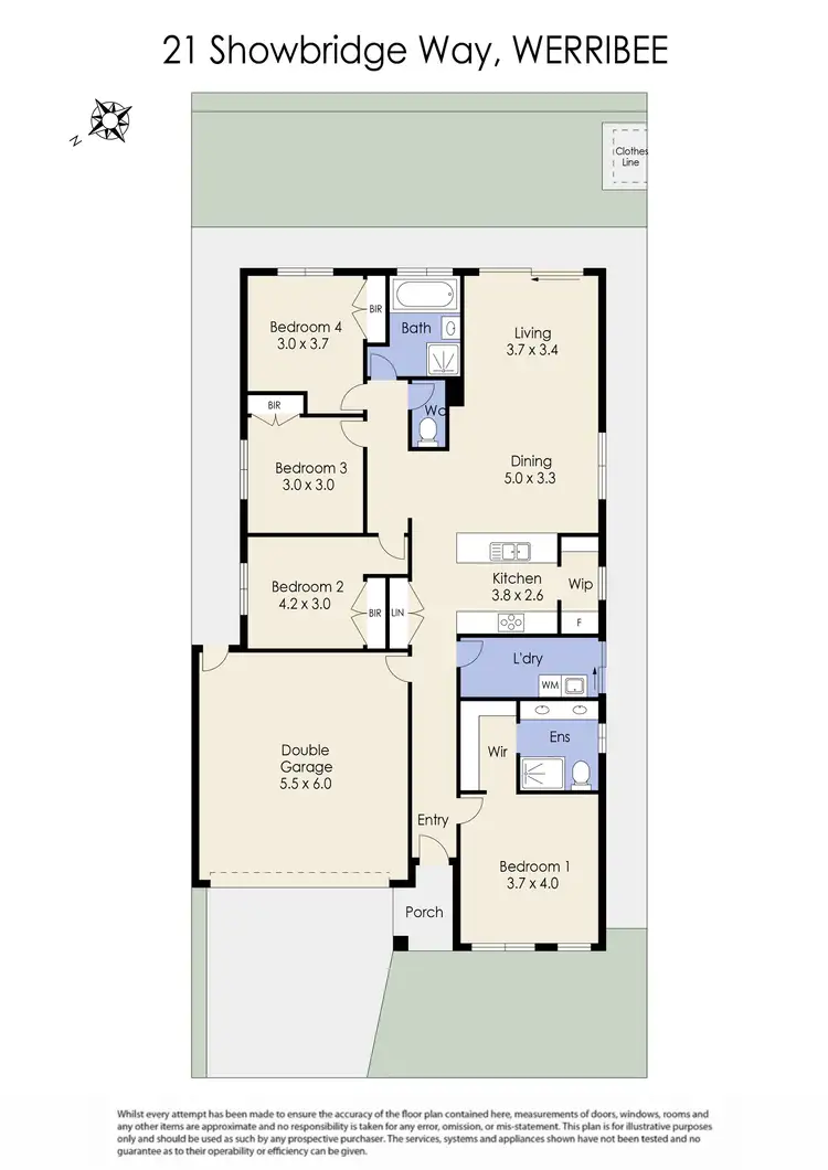 Floorplan of Homely house listing, 21 Showbridge Way, Werribee VIC 3030