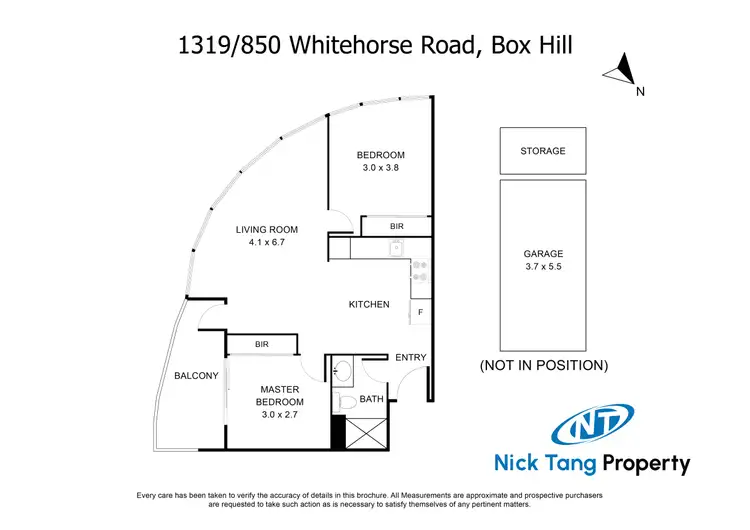 Floorplan of Homely apartment listing, 1319/850 Whitehorse Road, Box Hill VIC 3128