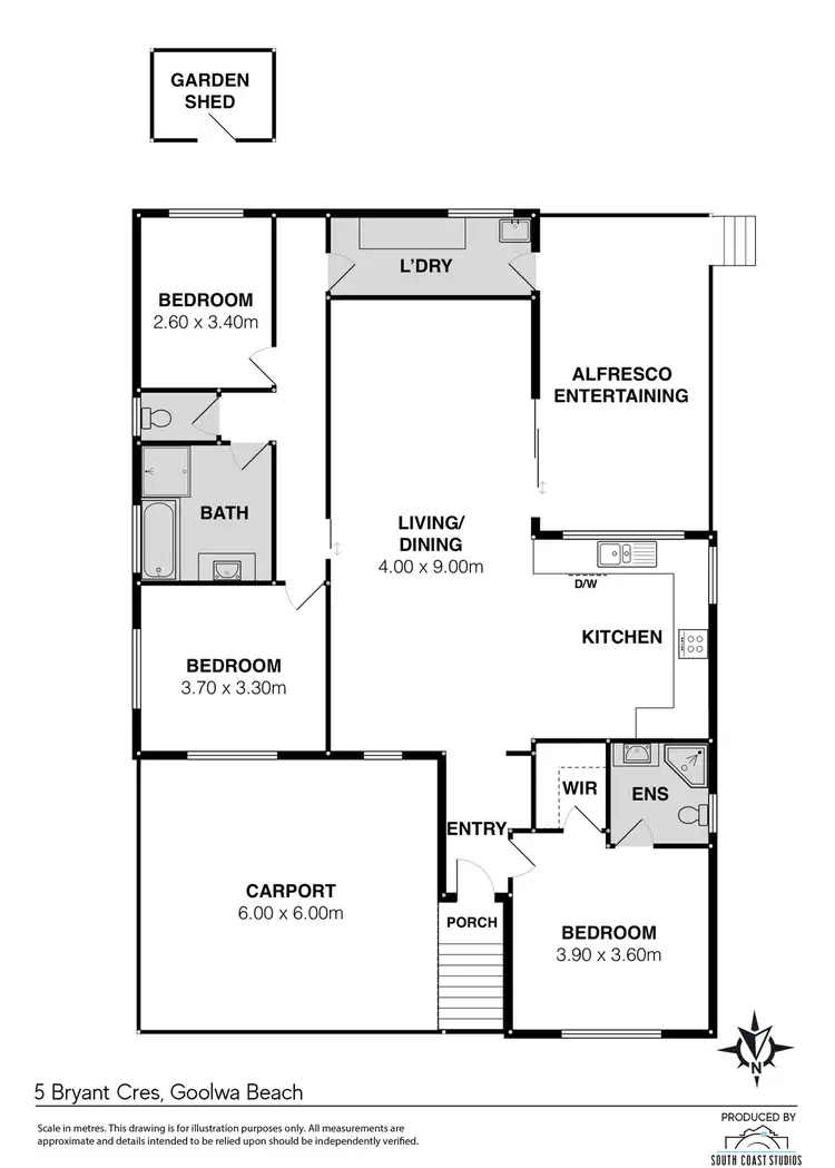Floorplan of Homely house listing, 5 Bryant Crescent, Goolwa Beach SA 5214